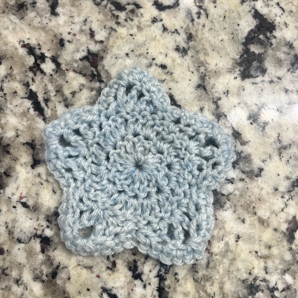 HANDMADE Star Crochet 3pc Coaster Set - Picture 9 of 10